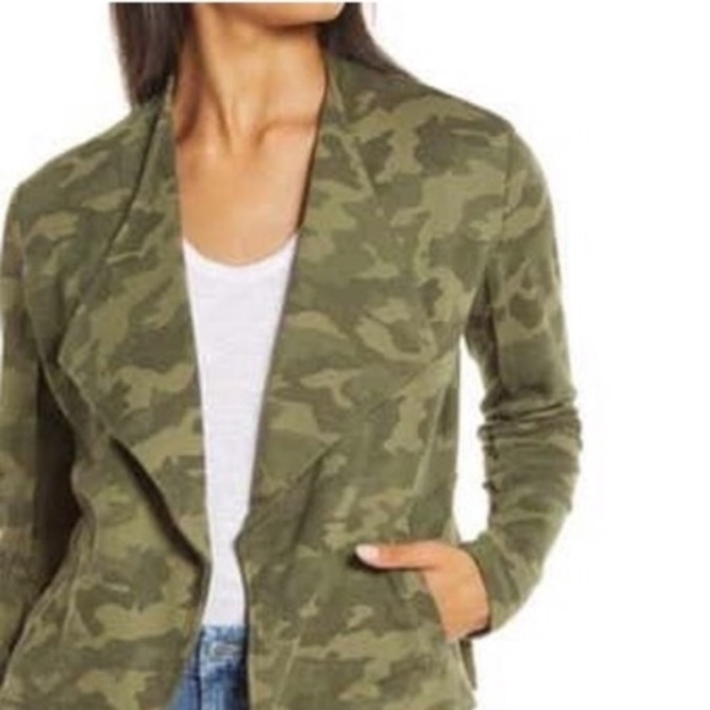 LARGE REMAINING CASLON CAMO PRINT SOFT BLAZER NWT - Picture 2 of 3